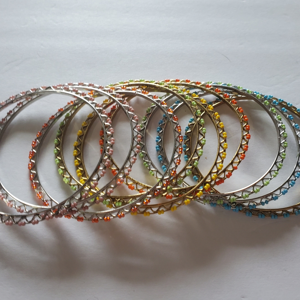 RJ Graciano 9 Pc. Colorful Beaded Bangle Set $38.00